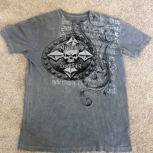 Men’s Gray Affliction shirt